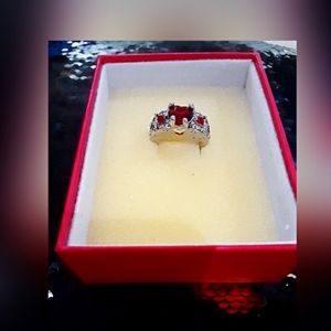 Stunning Ruby Ring Costume Jewelry